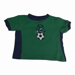 Okie Dokie VINTAGE Green Soccer Kids Shirt 12M